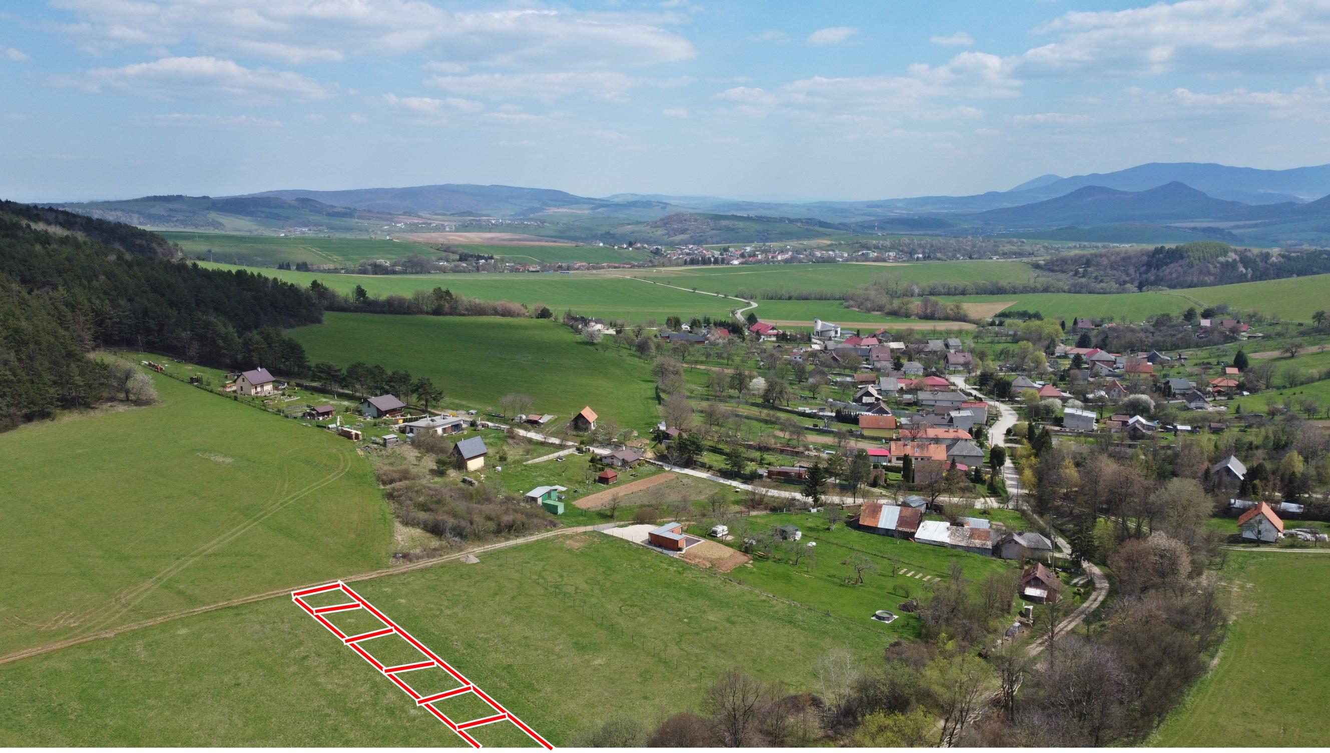 Pozemok 869m2, predaj, krásna lokalita pri Prešove, obec Babin Potok