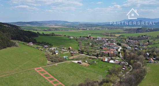 Pozemok 869m2, predaj, krásna lokalita pri Prešove, obec Babin Potok