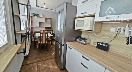 Menší 3 izb. byt, 54m2, po rekonštrukcií, prenájom, Uherova, KE – Terasa