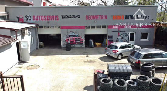 Zabehnutý plne vybavený auto a pneuservis 160m2, prenájom, Textilná – Košice