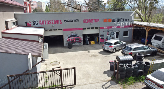 Zabehnutý plne vybavený auto a pneuservis 160m2, prenájom, Textilná – Košice