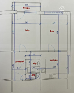 Najväčší panelákový 2 izb. byt, 58m2, predaj, Ovručská, Dargovských Hrdinov