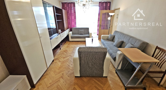 1 izbový byt 43m2,  2x loggia, prenájom, Košice – Nad jazerom, Levočská