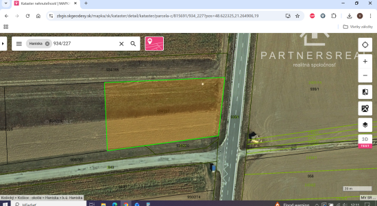 Lukratívny investičný pozemok, predaj, 3283m2, Haniska, Košice-okolie